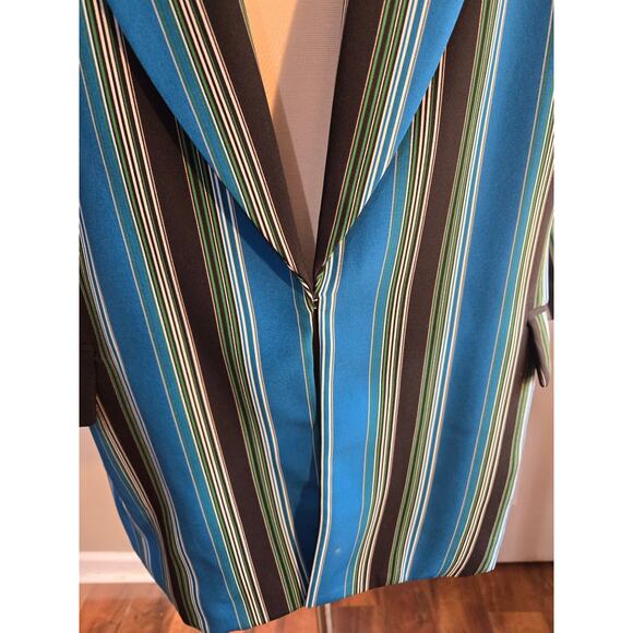 womens blazzer shirt top 3x 3 x 24W 24 w stripped plus size 3XL extra large 3 XL - Picture 3 of 9
